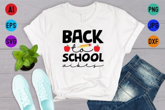 Back to School Vibes T-shirt Design: A Designer's Asset