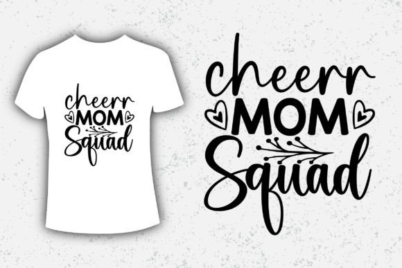 Cheerr Mom Squad Typography Design: A Modern Branding Asset