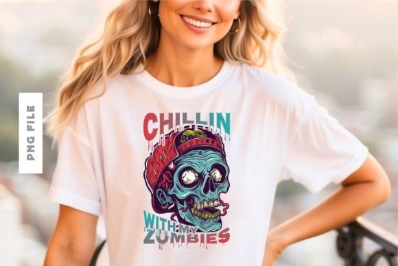 Chillin with Zombies: A Modern Graphic Design Asset