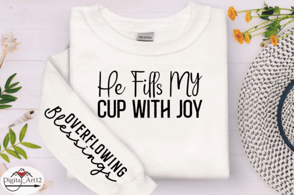 He Fills My Cup SVG Design: Creative Applications