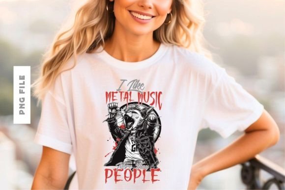 I Like Metal Music T-shirt Design: A Professional Asset for Bold Branding