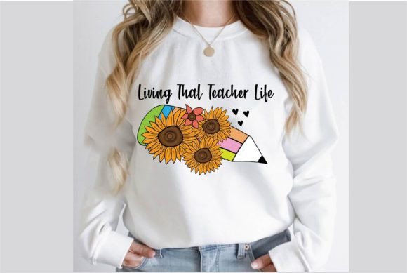 Living That Teacher Life: A Versatile PNG Design for Educators