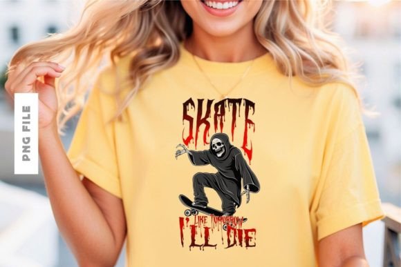Skate Like Tomorrow I'll Die Design: A Bold Visual Statement