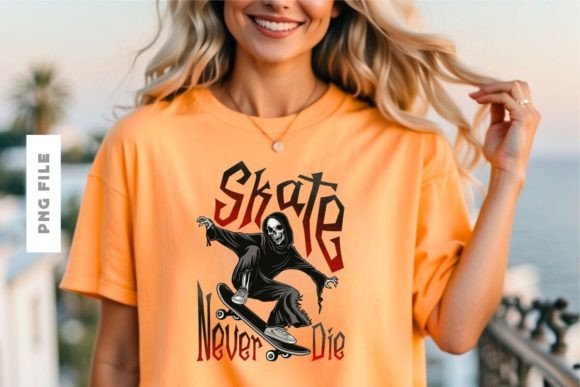 Skate Never Die T-shirt Design: A Premium Asset for Modern Brands