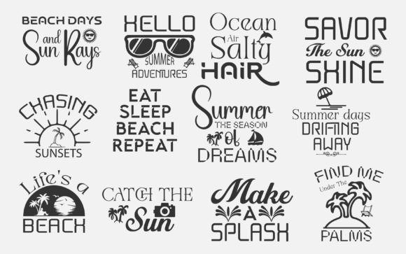Summer Beach T-shirt Quotes Set Design: Your Ultimate Creative Resource