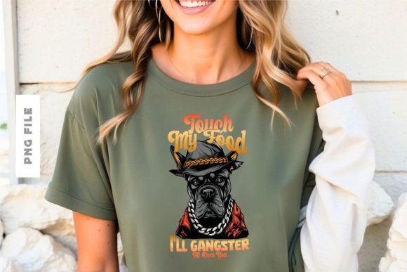 Touch My Food T-shirt Design: A Playful Asset for Modern Branding