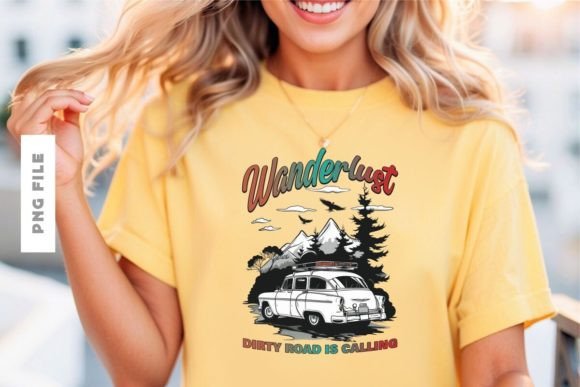 Wanderlust T-shirt Design: A Premium Creative Asset